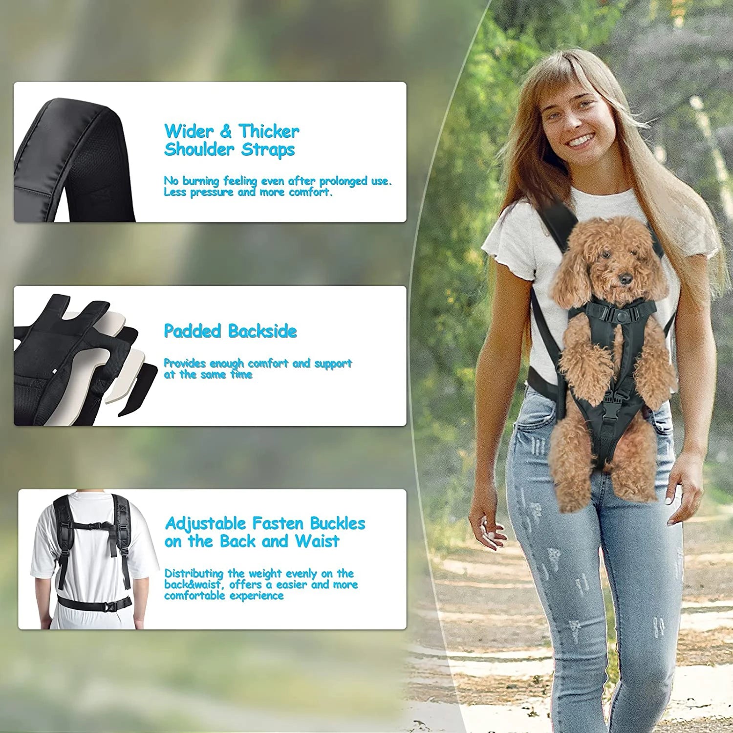 Dogs Backpack Carrier For Pet Front Travel Dog Bag Carrying For Animals